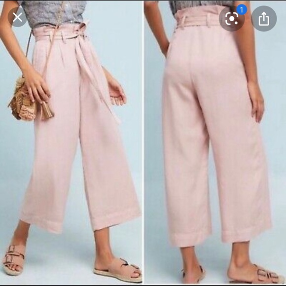 Anthropologie Pants - Anthropologie Blyth Pink tied pants